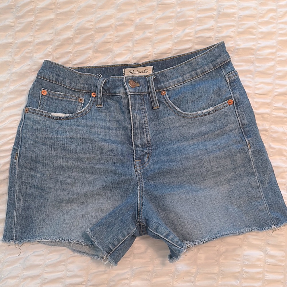 Madewell high-rise denim shorts